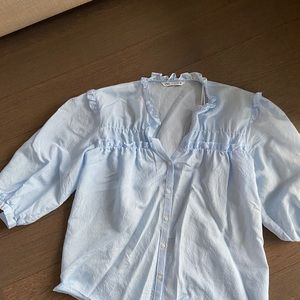 Light blue blouse